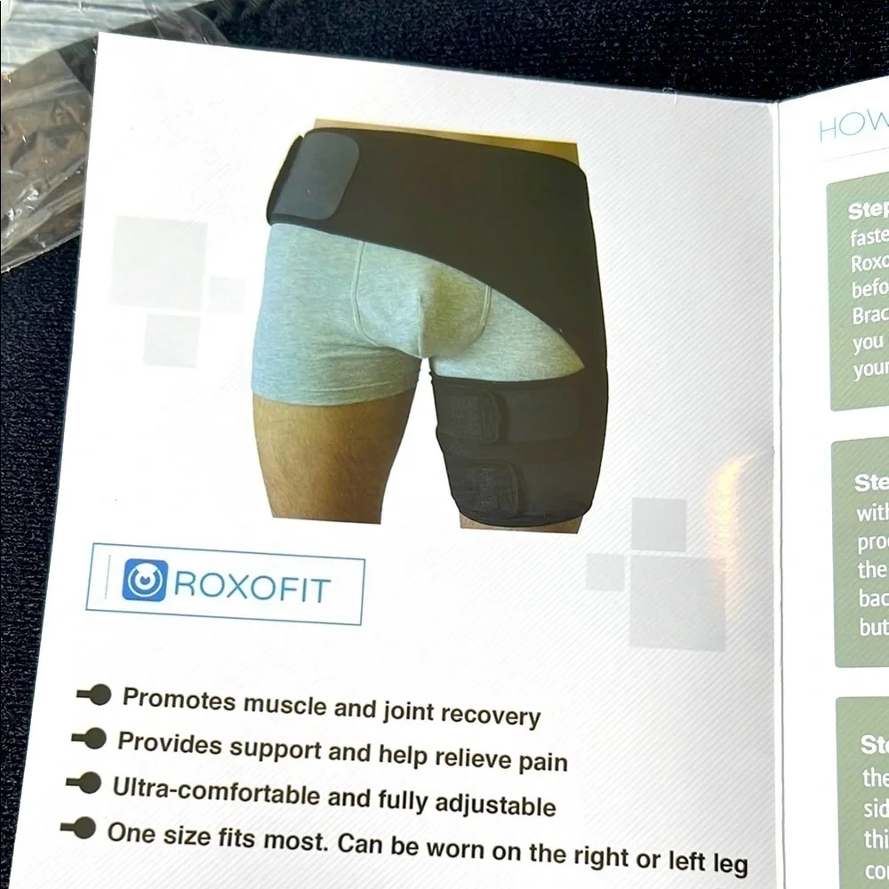 ROXOFIT Black and Blue Groin Support Sz XL
